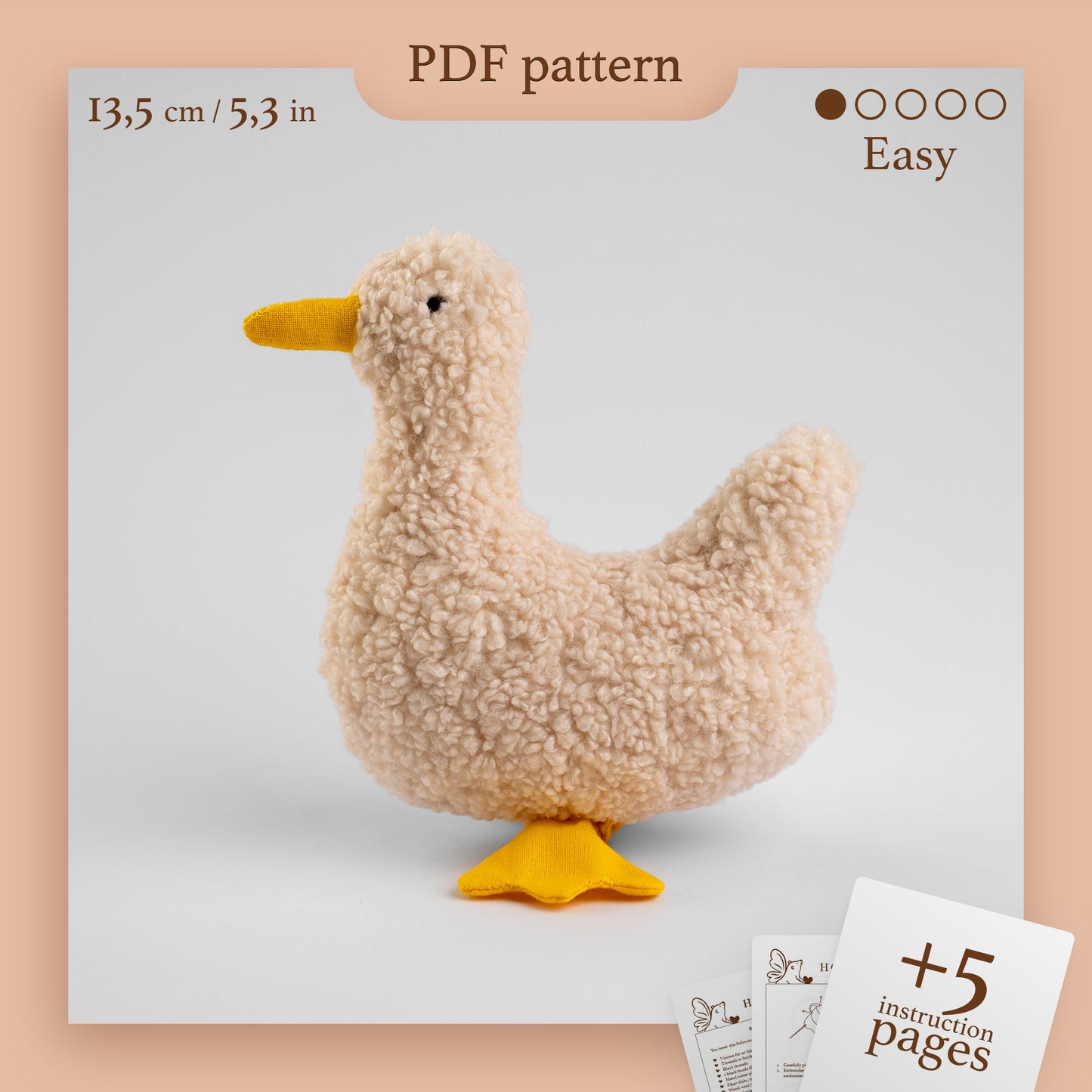 Goose & Duck - Sewing Pattern (PDF download)