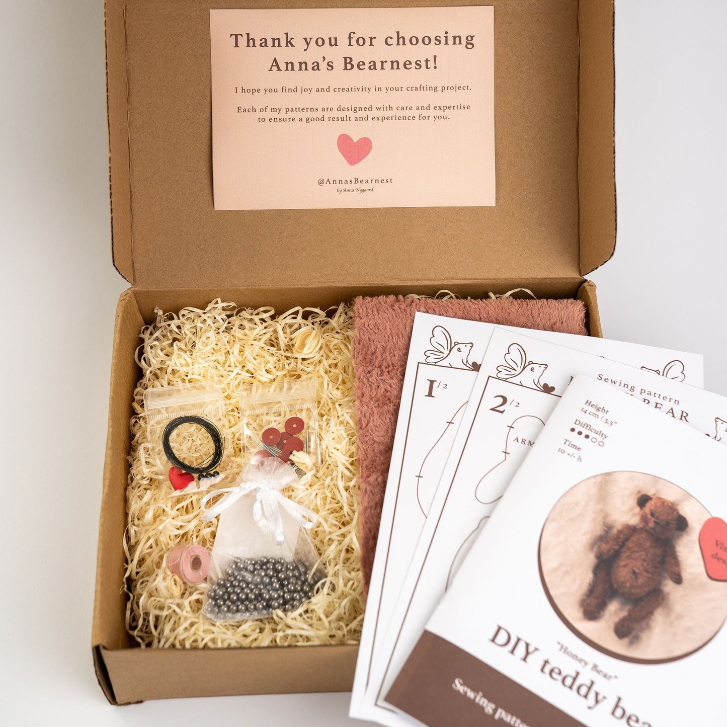 Honey Bear - Physical DIY Hobby Kit Box - Anna's Bearnest - Hobby Box - Anna's Bearnest
