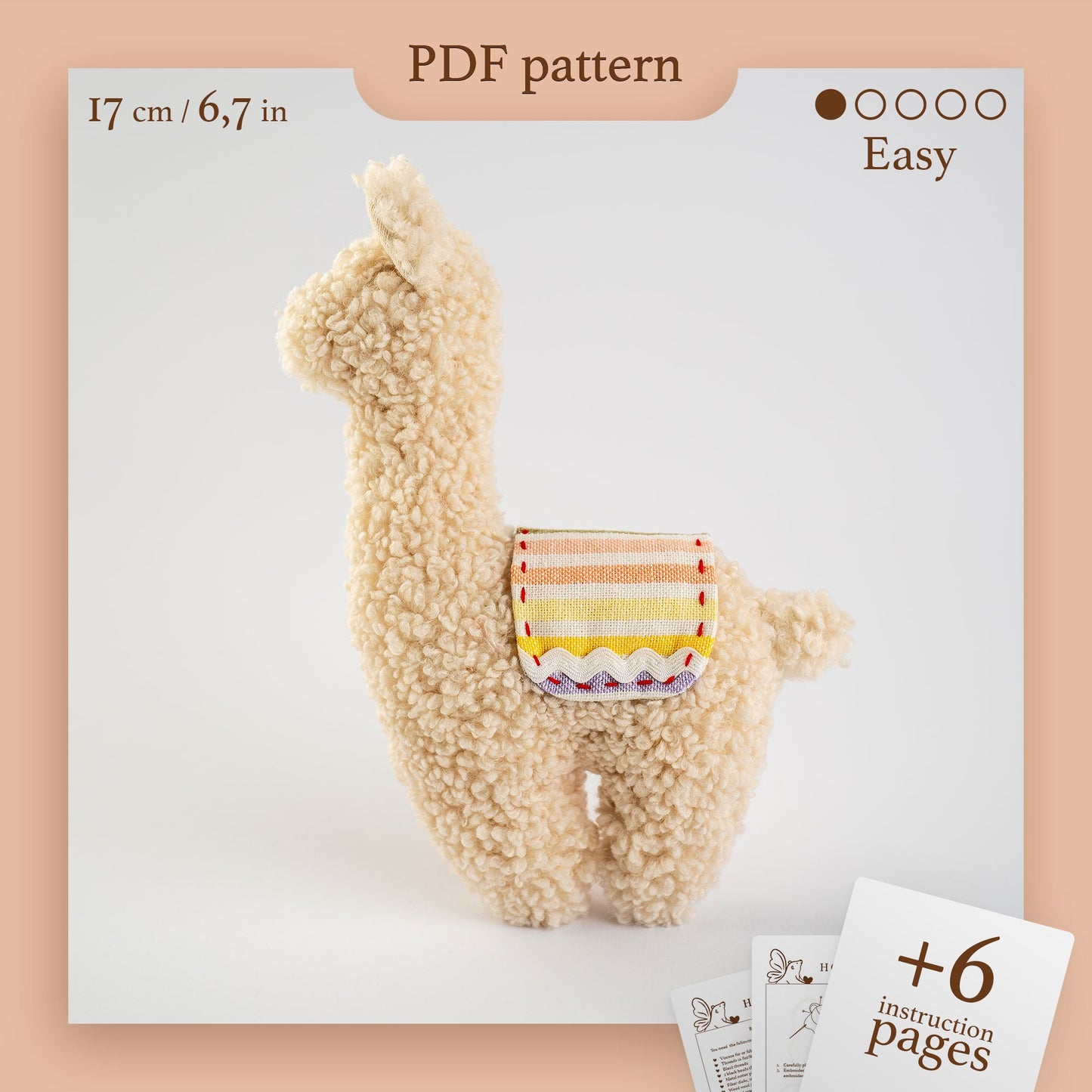 Llama & Alpaca - Sewing Pattern (PDF download) - Anna's Bearnest - Pattern - Anna's Bearnest