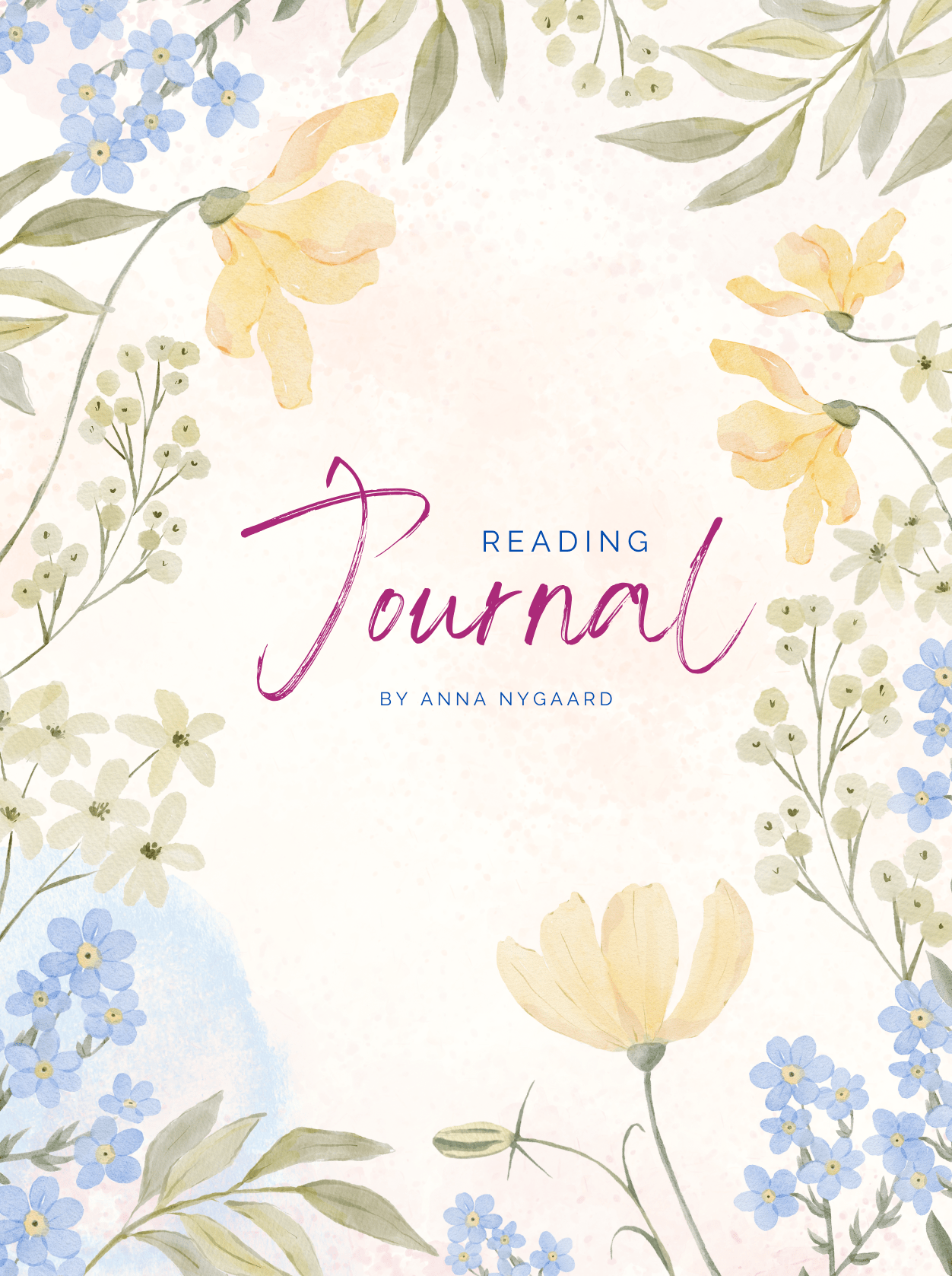 Reading journal (PDF download) - Anna's Bearnest - Reading journal - Anna's Bearnest