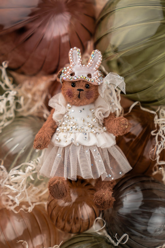 Handmade Festive Bear (one-of-a-kind)